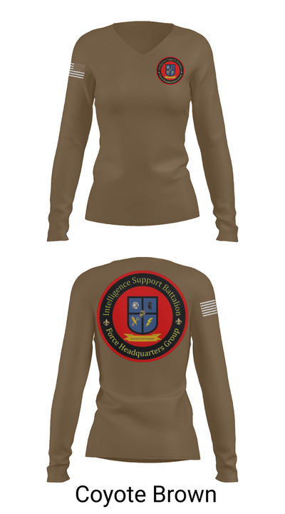Intelligence Support Battalion 57442174 Women's Long Sleeve V-neck Shirt - 17