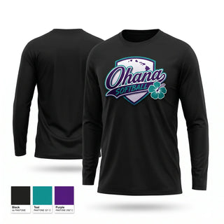 Long Sleeve Performance Shirt, Ohana, Softball, Teamtime, Team time, sublimation, custom sports apparel, team uniforms, spirit wear, spiritwear, sports uniforms, custom shirts, team store, custom team store, fundraiser sports, apparel fundraiser