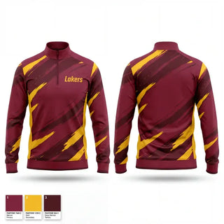 Quarter Zip Jacket, Lakers, Men's Soccer, Teamtime, Team time, sublimation, custom sports apparel, team uniforms, spirit wear, spiritwear, sports uniforms, custom shirts, team store, custom team store, fundraiser sports, apparel fundraiser