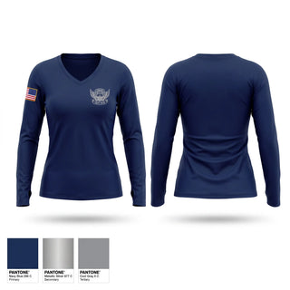 Womens Long Sleeve Vneck Shirt, Wallens ridge state prison special respond team, Police, Teamtime, Team time, sublimation, custom sports apparel, team uniforms, spirit wear, spiritwear, sports uniforms, custom shirts, team store, custom team store, fundraiser sports, apparel fundraiser