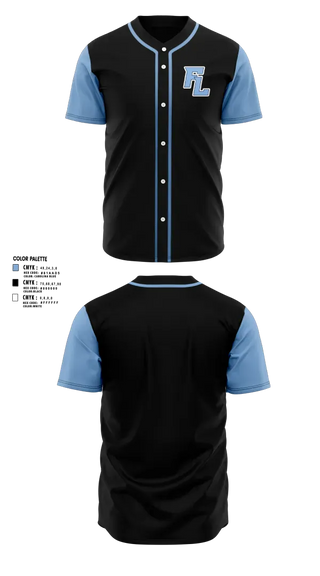 Full Button Baseball Jersey, Folsom Lakers, Baseball, Teamtime, Team time, sublimation, custom sports apparel, team uniforms, spirit wear, spiritwear, sports uniforms, custom shirts, team store, custom team store, fundraiser sports, apparel fundraiser