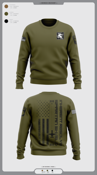 Crew Neck Sweatshirt, Jet Det, Army, Teamtime, Team time, sublimation, custom sports apparel, team uniforms, spirit wear, spiritwear, sports uniforms, custom shirts, team store, custom team store, fundraiser sports, apparel fundraiser