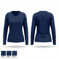 Turtle Creek Fire Department 31657471 Women's Long Sleeve V-neck Shirt - 1