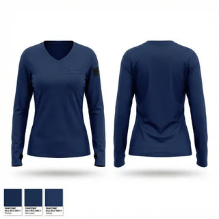 Womens Long Sleeve Vneck Shirt, Turtle Creek Fire Department, Fire Department, Teamtime, Team time, sublimation, custom sports apparel, team uniforms, spirit wear, spiritwear, sports uniforms, custom shirts, team store, custom team store, fundraiser sports, apparel fundraiser