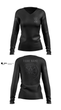 D-2 CTF Defender Women's Long Sleeve V-neck Shirt - 2
