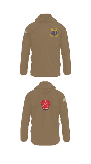 Windbreaker, A co 1/109, National Guard, Teamtime, Team time, sublimation, custom sports apparel, team uniforms, spirit wear, spiritwear, sports uniforms, custom shirts, team store, custom team store, fundraiser sports, apparel fundraiser