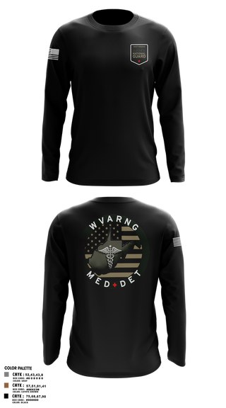Long Sleeve Performance Shirt, WV ARNG Med Det, , Teamtime, Team time, sublimation, custom sports apparel, team uniforms, spirit wear, spiritwear, sports uniforms, custom shirts, team store, custom team store, fundraiser sports, apparel fundraiser