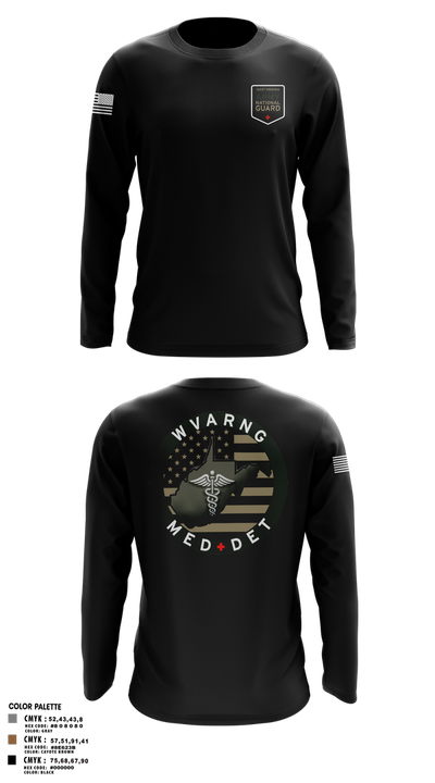 WV ARNG Med Det 75536426 Long Sleeve Performance Shirt 3