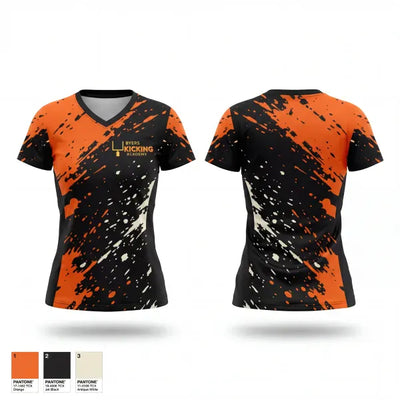 Byers Kicking Academy 14412252 Women's Short Sleeve V-neck Shirt - 1