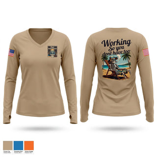Womens Long Sleeve Vneck Shirt, 252engcoreardetachment, Army, Teamtime, Team time, sublimation, custom sports apparel, team uniforms, spirit wear, spiritwear, sports uniforms, custom shirts, team store, custom team store, fundraiser sports, apparel fundraiser