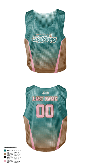 Womens Lacrosse Pinnie, Myrtle Beach Lightning, Men's Lacrosse, Teamtime, Team time, sublimation, custom sports apparel, team uniforms, spirit wear, spiritwear, sports uniforms, custom shirts, team store, custom team store, fundraiser sports, apparel fundraiser