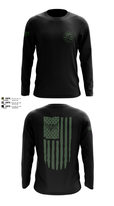 PCSO Black Knights 43803915 Long Sleeve Performance Shirt 3