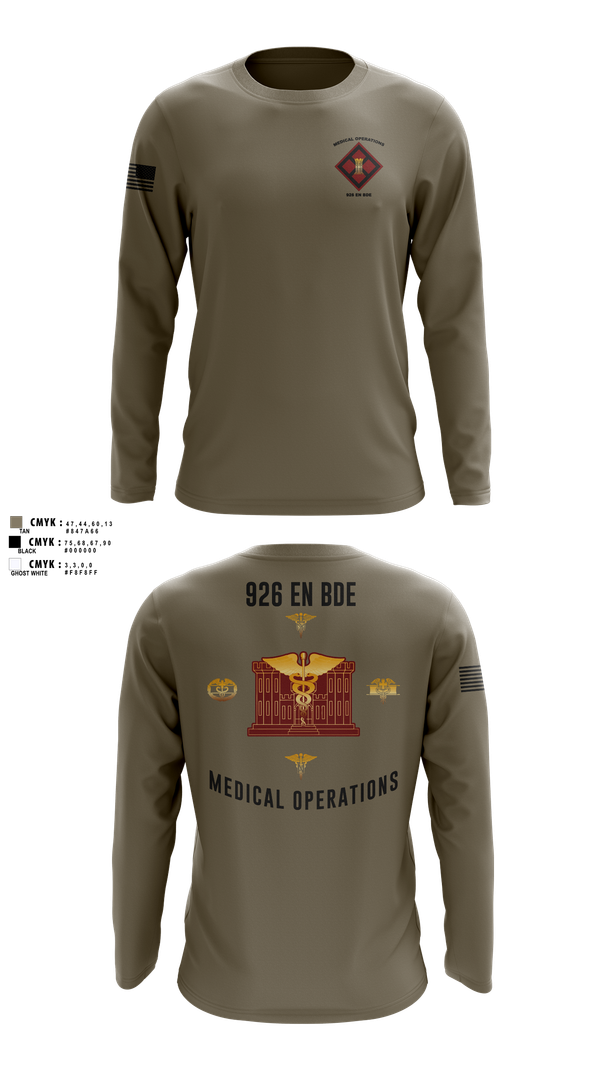 Long Sleeve Performance Shirt, 926 EN BDE, Army, Teamtime, Team time, sublimation, custom sports apparel, team uniforms, spirit wear, spiritwear, sports uniforms, custom shirts, team store, custom team store, fundraiser sports, apparel fundraiser