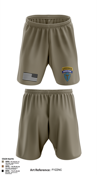 1-143rd airborne infantry regiment 54529572 Athletic Shorts With Pockets - 101