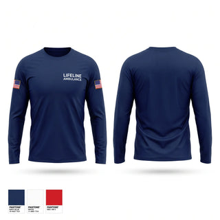 Long Sleeve Performance Shirt, LIFELINE AMBULANCE, EMS/EMT, Teamtime, Team time, sublimation, custom sports apparel, team uniforms, spirit wear, spiritwear, sports uniforms, custom shirts, team store, custom team store, fundraiser sports, apparel fundraiser