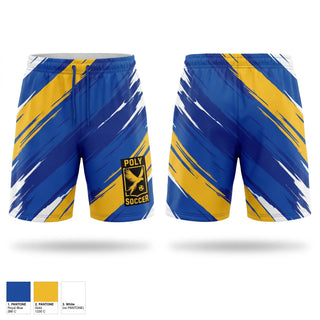 Athletic Shorts With Pockets, Poly High School, Women's Soccer, Teamtime, Team time, sublimation, custom sports apparel, team uniforms, spirit wear, spiritwear, sports uniforms, custom shirts, team store, custom team store, fundraiser sports, apparel fundraiser