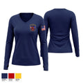 Clintwood Fire Department Women's Long Sleeve V-neck Shirt - 1