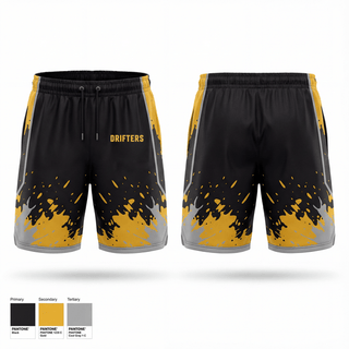 Athletic Shorts With Pockets, Drifters, Softball, Teamtime, Team time, sublimation, custom sports apparel, team uniforms, spirit wear, spiritwear, sports uniforms, custom shirts, team store, custom team store, fundraiser sports, apparel fundraiser