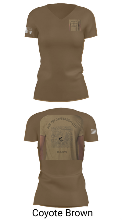 Jefferson City 36022409 Women's Short Sleeve V-neck Shirt - 8
