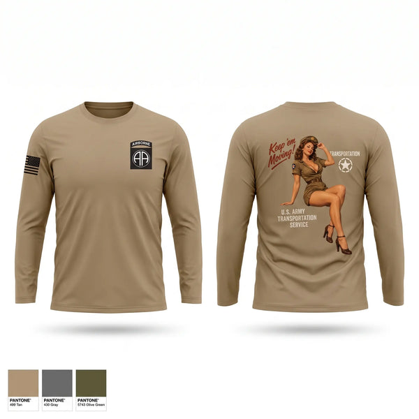 Long Sleeve Performance Shirt, 407th LSB, Army, Teamtime, Team time, sublimation, custom sports apparel, team uniforms, spirit wear, spiritwear, sports uniforms, custom shirts, team store, custom team store, fundraiser sports, apparel fundraiser