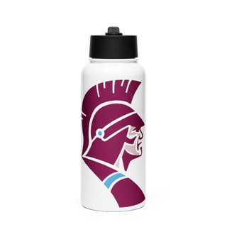 Saint Joseph-Ogden High School Soccer Stainless Steel Water Bottle with a Straw Lid
