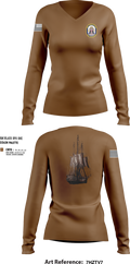 USS CONSTITUTION 83286371 Women's Long Sleeve V-neck Shirt - 5