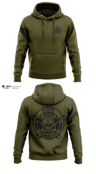 Hoodie, Floyd county Sheriff’s Office, Police, Teamtime, Team time, sublimation, custom sports apparel, team uniforms, spirit wear, spiritwear, sports uniforms, custom shirts, team store, custom team store, fundraiser sports, apparel fundraiser