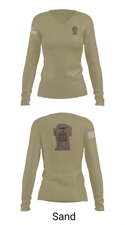 FMS 4 61210303 Women's Long Sleeve V-neck Shirt - 92