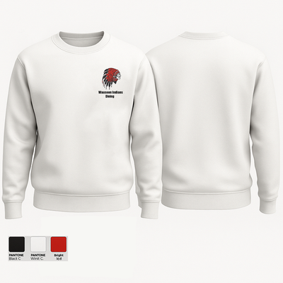 Wauseon Indians Diving 85671842 Crew Neck Sweatshirt - 1