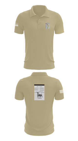 Short Sleeve Performance Polo, 2nd Armored Cavalry Regiment, , Teamtime, Team time, sublimation, custom sports apparel, team uniforms, spirit wear, spiritwear, sports uniforms, custom shirts, team store, custom team store, fundraiser sports, apparel fundraiser