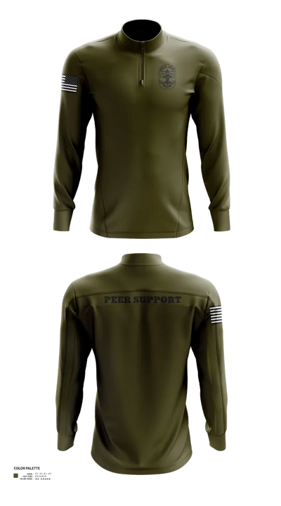 LMPD PEER SUPPORT 60613190 Quarter Zip Jacket - 52