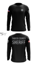 Thayer County Sheriff Long Sleeve Performance Shirt - 100