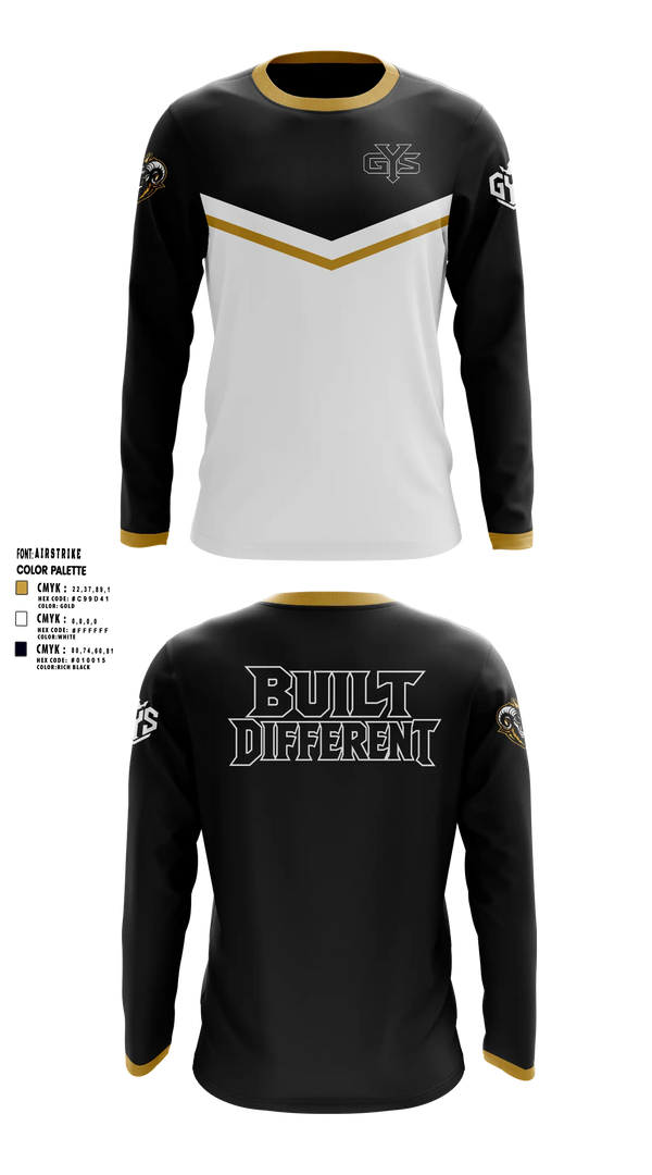 Long Sleeve Performance Shirt, GYS, Spirit Store, Teamtime, Team time, sublimation, custom sports apparel, team uniforms, spirit wear, spiritwear, sports uniforms, custom shirts, team store, custom team store, fundraiser sports, apparel fundraiser