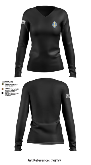 Womens Long Sleeve Vneck Shirt, USAICOE, Army, Teamtime, Team time, sublimation, custom sports apparel, team uniforms, spirit wear, spiritwear, sports uniforms, custom shirts, team store, custom team store, fundraiser sports, apparel fundraiser
