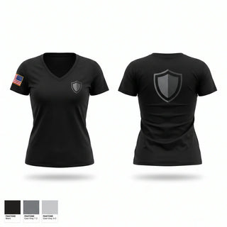 Womens Short Sleeve Vneck Shirt, Westville PD, Police, Teamtime, Team time, sublimation, custom sports apparel, team uniforms, spirit wear, spiritwear, sports uniforms, custom shirts, team store, custom team store, fundraiser sports, apparel fundraiser