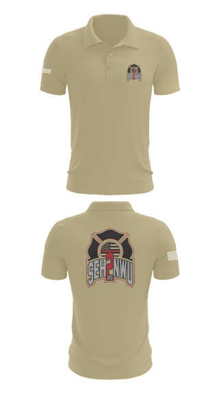 Short Sleeve Performance Polo, SEHNWU, Fire Department, Teamtime, Team time, sublimation, custom sports apparel, team uniforms, spirit wear, spiritwear, sports uniforms, custom shirts, team store, custom team store, fundraiser sports, apparel fundraiser