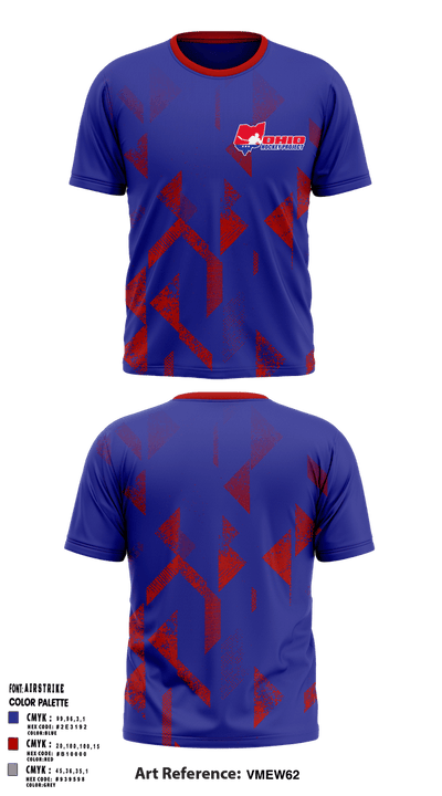Ohio Hockey Project Club 5303599 Short Sleeve Performance Shirt - 1