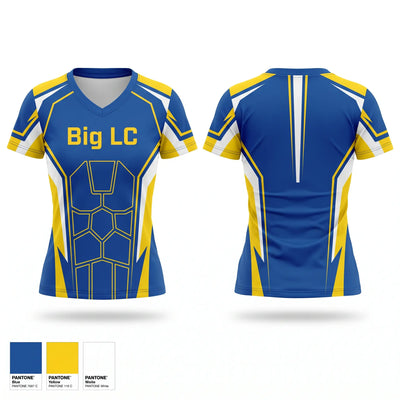 Big LC Women's Short Sleeve V-neck Shirt - 1