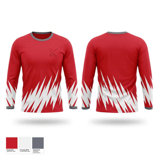 Long Sleeve Performance Shirt, Red Raiders, Cheer, Teamtime, Team time, sublimation, custom sports apparel, team uniforms, spirit wear, spiritwear, sports uniforms, custom shirts, team store, custom team store, fundraiser sports, apparel fundraiser