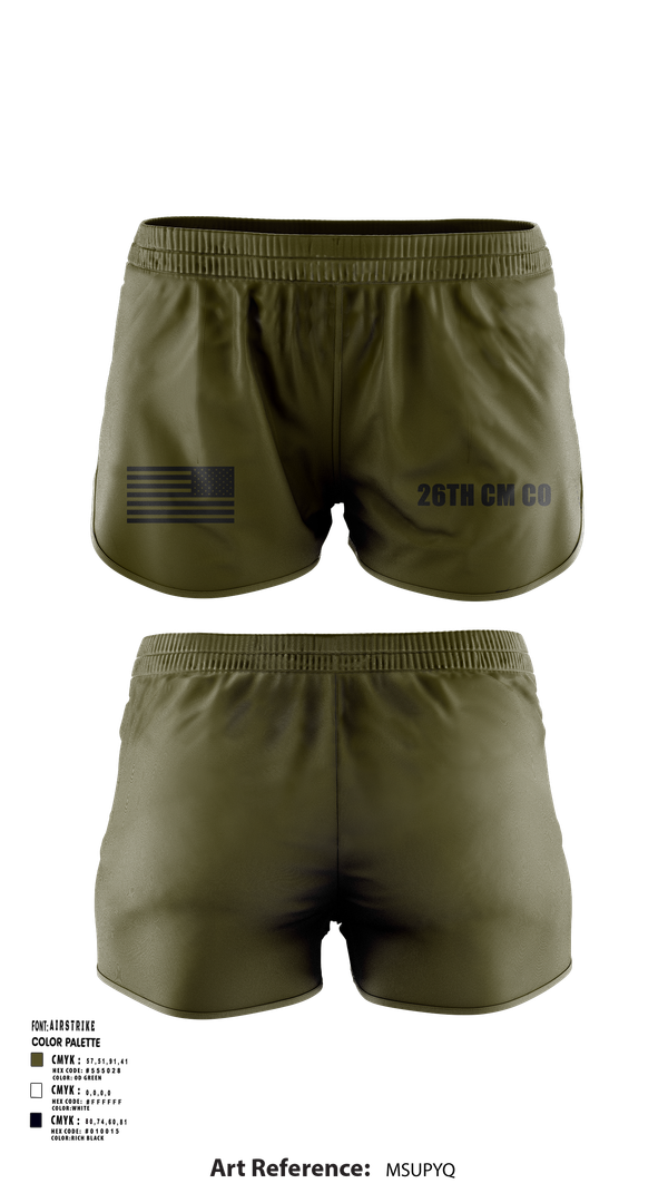 Ranger Panties, 26th CM Co, , Teamtime, Team time, sublimation, custom sports apparel, team uniforms, spirit wear, spiritwear, sports uniforms, custom shirts, team store, custom team store, fundraiser sports, apparel fundraiser