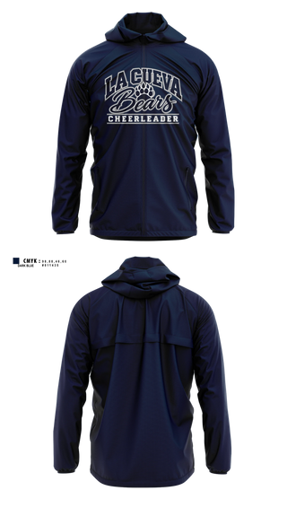 Windbreaker, La Cueva Bears, Cheer, Teamtime, Team time, sublimation, custom sports apparel, team uniforms, spirit wear, spiritwear, sports uniforms, custom shirts, team store, custom team store, fundraiser sports, apparel fundraiser