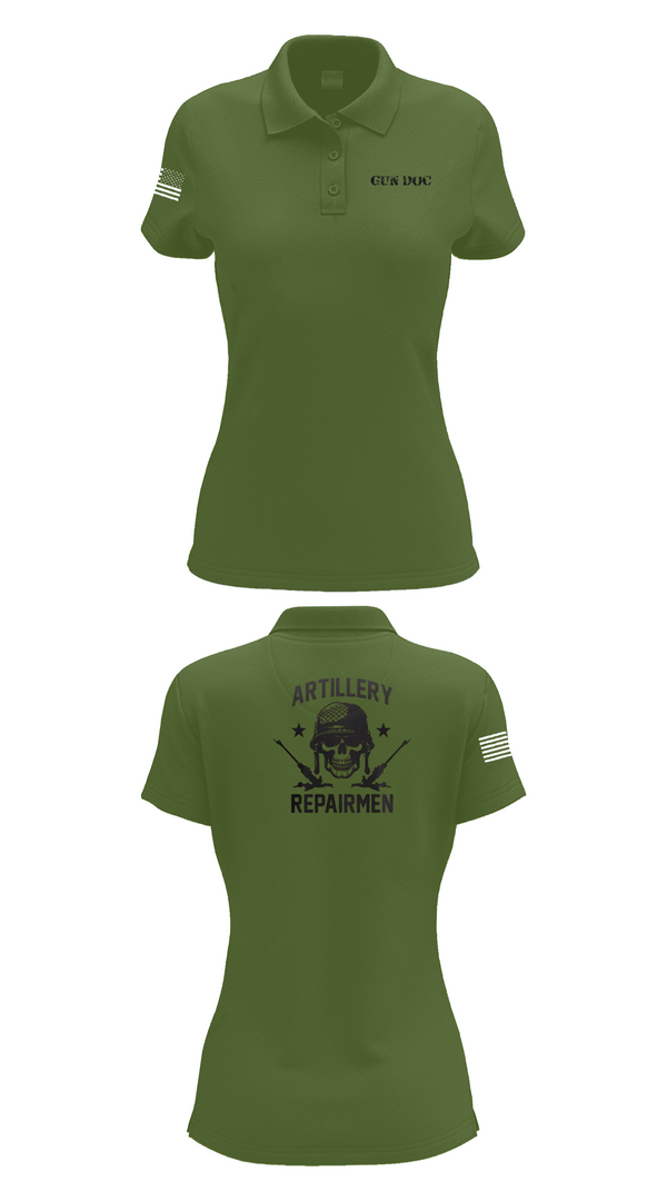 Womens Short Sleeve Performance Polo, ARMT 1-320th Field Artillery, Army, Teamtime, Team time, sublimation, custom sports apparel, team uniforms, spirit wear, spiritwear, sports uniforms, custom shirts, team store, custom team store, fundraiser sports, apparel fundraiser