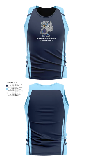 Tank Top, Oakwood-Windsor Elementary, Spirit Store, Teamtime, Team time, sublimation, custom sports apparel, team uniforms, spirit wear, spiritwear, sports uniforms, custom shirts, team store, custom team store, fundraiser sports, apparel fundraiser