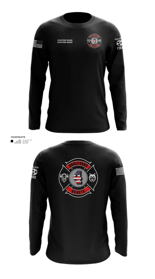 Long Sleeve Performance Shirt, Gallatin Fire Department Station 4, Fire Department, Teamtime, Team time, sublimation, custom sports apparel, team uniforms, spirit wear, spiritwear, sports uniforms, custom shirts, team store, custom team store, fundraiser sports, apparel fundraiser