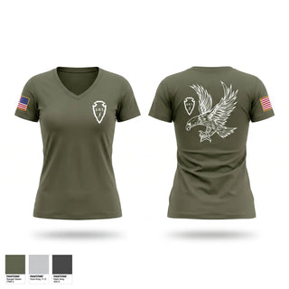 Womens Short Sleeve Vneck Shirt, Veterans Affairs Police Special Response Team, Police, Teamtime, Team time, sublimation, custom sports apparel, team uniforms, spirit wear, spiritwear, sports uniforms, custom shirts, team store, custom team store, fundraiser sports, apparel fundraiser