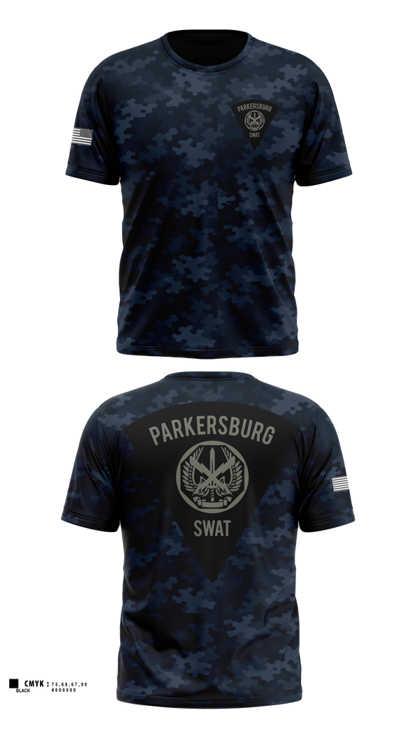 Short Sleeve Performance Shirt, Parkersburg SWAT, Police, Teamtime, Team time, sublimation, custom sports apparel, team uniforms, spirit wear, spiritwear, sports uniforms, custom shirts, team store, custom team store, fundraiser sports, apparel fundraiser