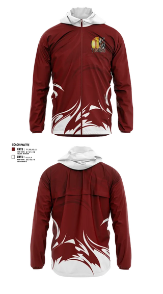 Windbreaker, Pensacola High Lady Tigers, Softball, Teamtime, Team time, sublimation, custom sports apparel, team uniforms, spirit wear, spiritwear, sports uniforms, custom shirts, team store, custom team store, fundraiser sports, apparel fundraiser
