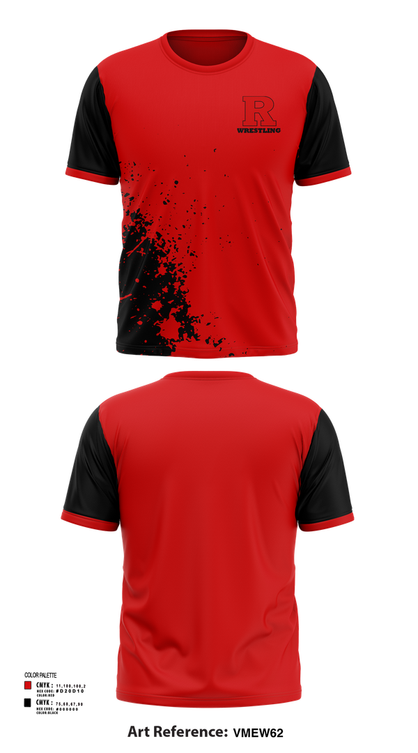 Short Sleeve Performance Shirt, Rustburg High School Wrestling, Wrestling, Teamtime, Team time, sublimation, custom sports apparel, team uniforms, spirit wear, spiritwear, sports uniforms, custom shirts, team store, custom team store, fundraiser sports, apparel fundraiser