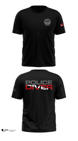 Old School Cotton Feel Shirt, Hamilton County Police Association Dive Team, Police, Teamtime, Team time, sublimation, custom sports apparel, team uniforms, spirit wear, spiritwear, sports uniforms, custom shirts, team store, custom team store, fundraiser sports, apparel fundraiser