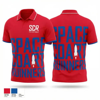 Space Coast Runners 14482010 Short Sleeve Performance Polo - 1